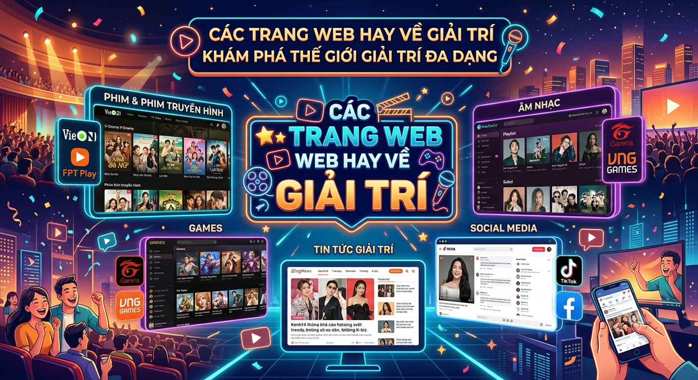 các trang web hay về giải trí