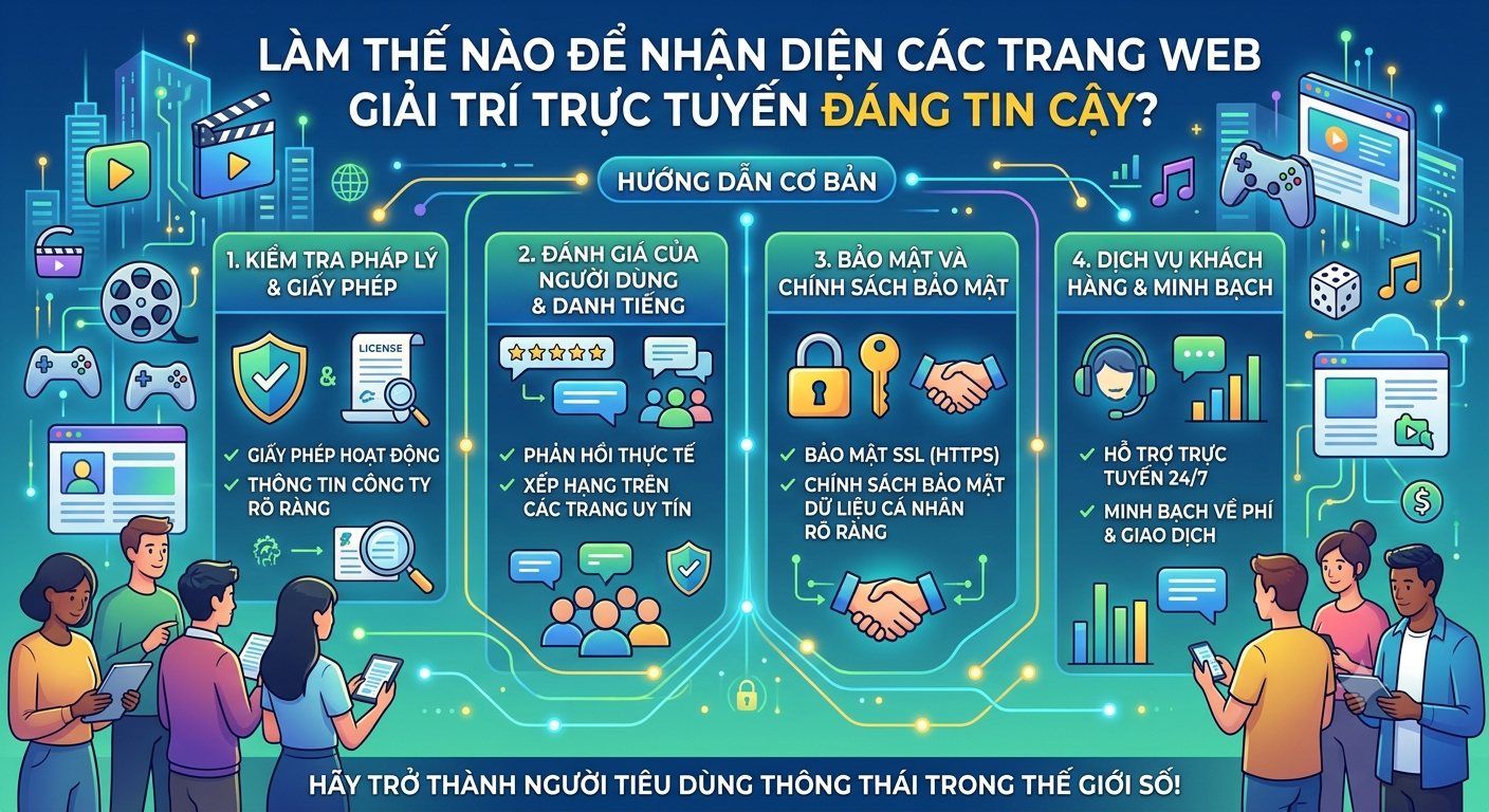 các trang web giải trí trực tuyến đáng tin cậy